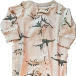 Carter's Cream Dinosaur Print Footie